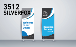 SIHL 3512 Silver Fox 11 Mil Block-Out,  Avail: 36"\42"\54" x 49.2 Feet      3" Core \ Two Sided Printing
