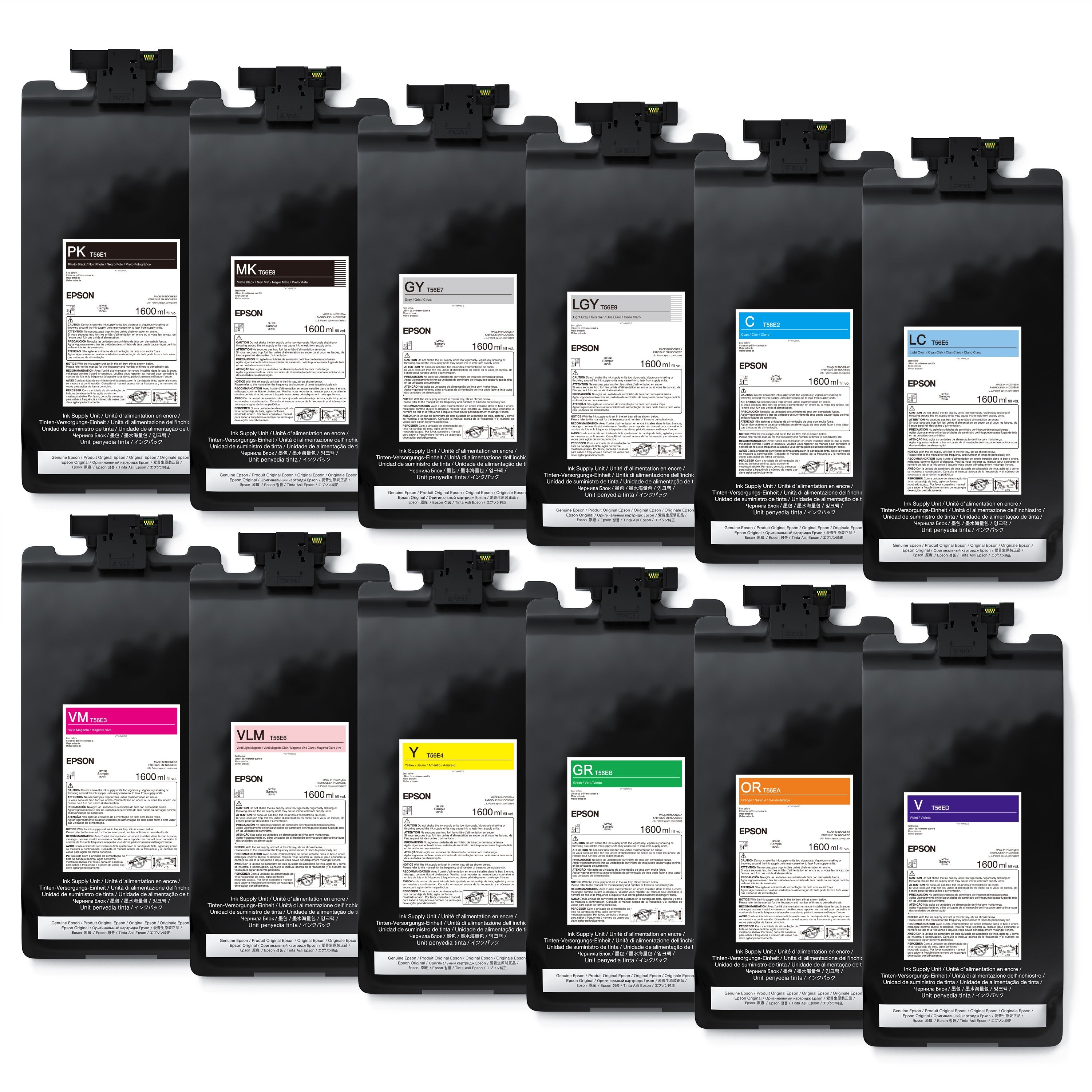 Epson T56E120 UltraChrome PRO12 Ink Packs 1600mL