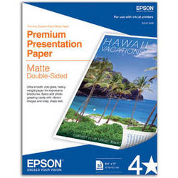Epson Double Sided Matte Paper for Inkjet 8.5x11" (Letter) - 50 Sheets