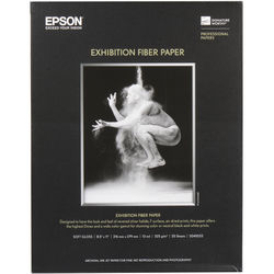 Epson Exhibition Fiber Paper for Inkjet (17 x 22", 25 Sheets)