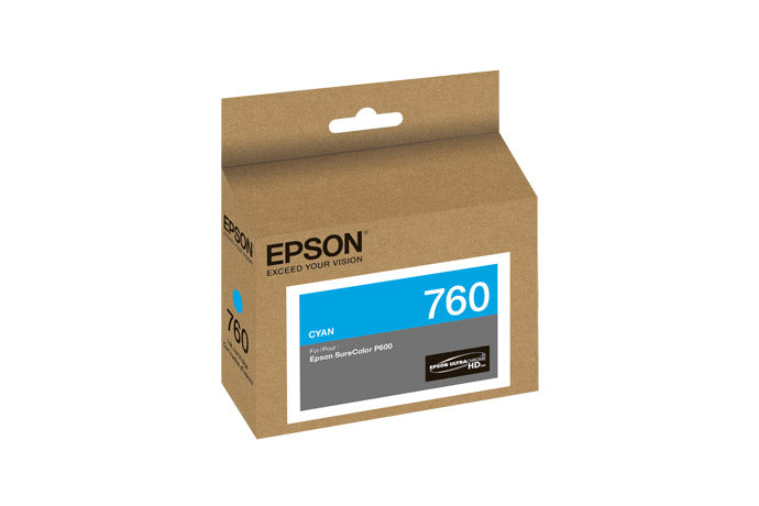 Epson UltraChrome Cyan Ink Cartridge (T760220) Epson SureColor P600 Series Ink