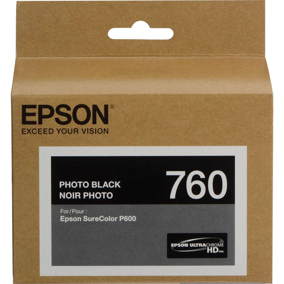Epson UltraChrome Photo Black Ink Cartridge (T760120) Epson SureColor P600 Series Ink