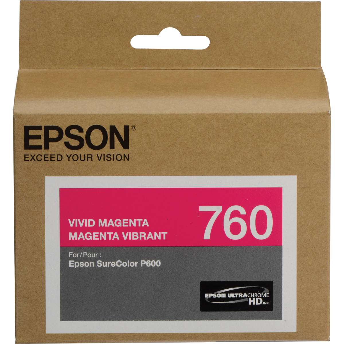 Epson UltraChrome Vivid Magenta Ink Cartridge (T760320) Epson SureColor P600 Series Ink