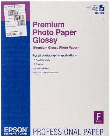 Epson Premium Glossy Photo Paper (260gsm) 17x22" - 25 Sheets