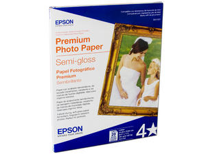Epson Premium Semi-Gloss Photo Paper for Inkjet 13x19" (Super-B) - 20 Sheets