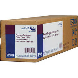 Epson Premium Semigloss Photo Inkjet Paper (16.5" x 100' Roll)