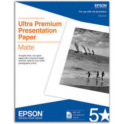 Epson Ultra Premium Presentation Matte Inkjet Paper (17x22", 50 Sheets)