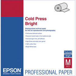 Epson Cold Press Bright Archival Inkjet Paper (24"x50' Roll)
