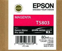 Magenta - EPSON 3800 - 80ml UltraChrome K3 Ink
