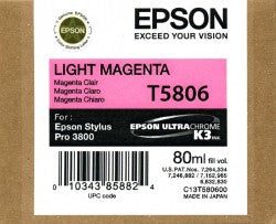 Light Magenta - EPSON 3800 - 80ml UltraChrome K3 Ink