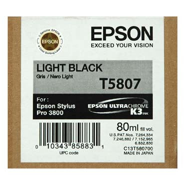 Light Black - EPSON 3880 / 3800 - 80ml UltraChrome K3 Ink